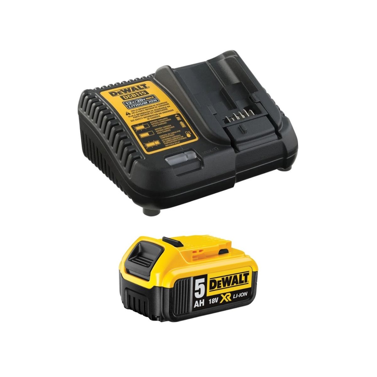 TALADRO 1/2' + ESMERIL ANGULAR 20V + BAT DEWALT DCK248P1-B2 - 5