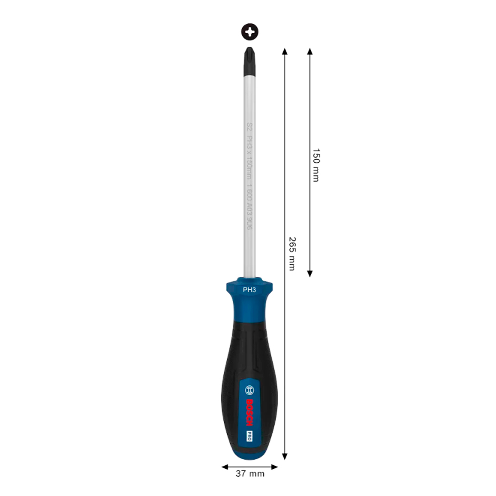 PRO DESTORNILLADOR PH3 X 150 MM BOSCH - 3