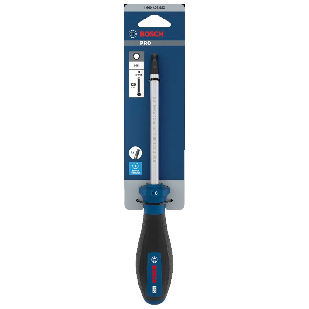 DESTORNILLADOR PRO HEXAGONAL BOSCH H6 X 125 MM 1600A039SX - 2