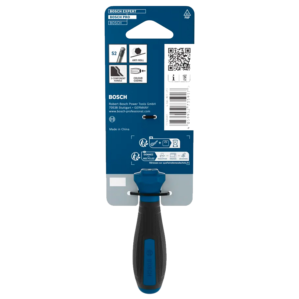 DESTORNILLADOR PRO HEXAGONAL BOSCH H2 X 60 MM 1600A039SS - 3