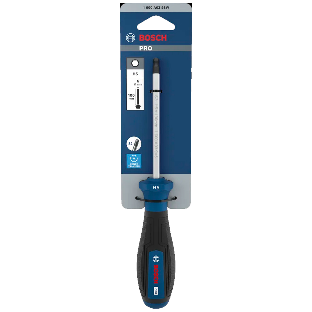 DESTORNILLADOR PRO HEXAGONAL BOSCH H5 X 100 MM 1600A039SW - 2