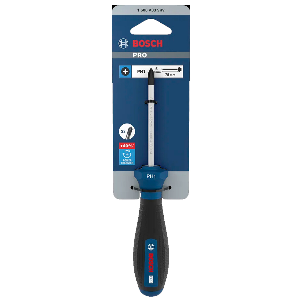 DESTORNILLADOR PRO BOSCH PH1 X 75 MM 1600A039RV - 2