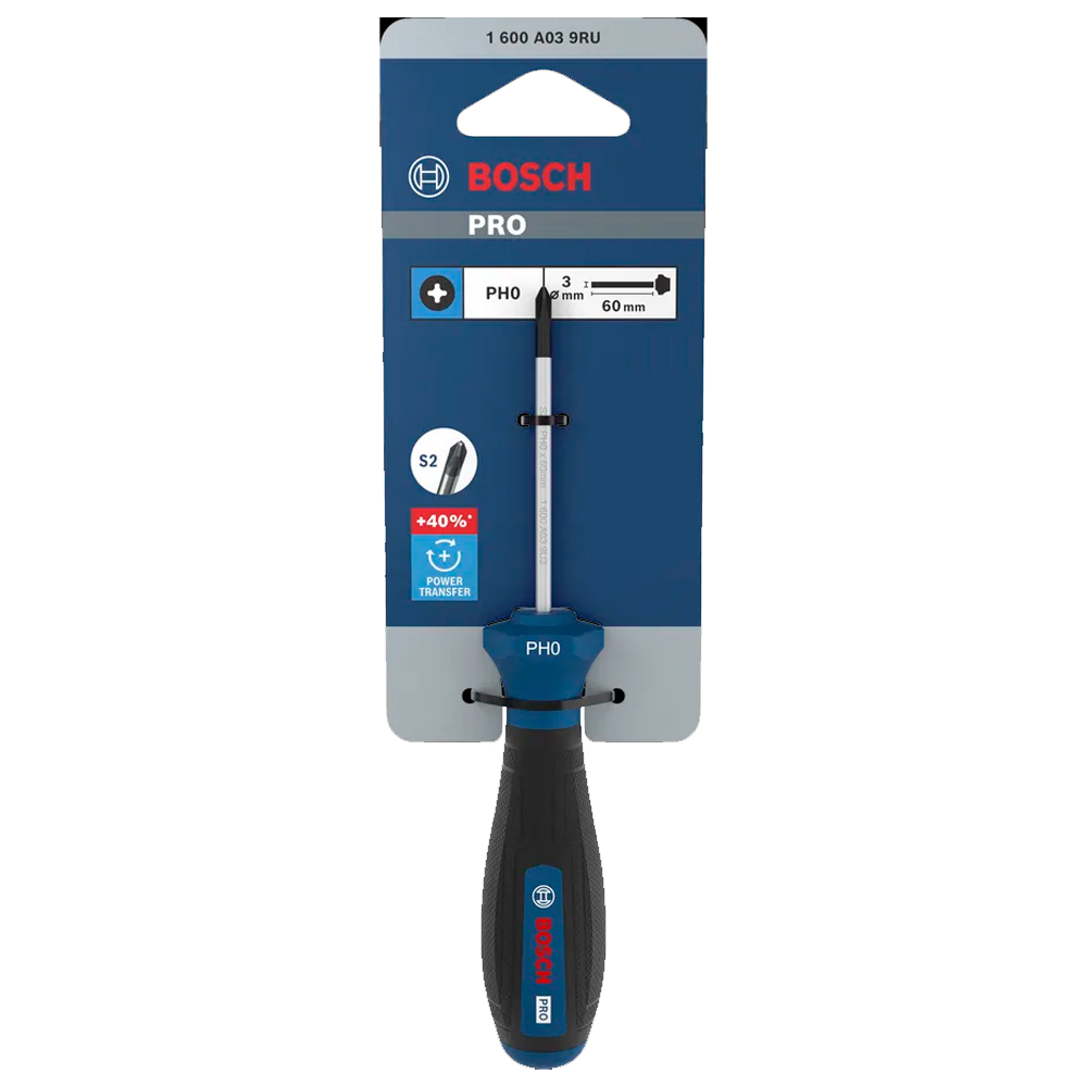 DESTORNILLADOR PRO BOSCH PH0 X 60 MM 1600A039RU - 2