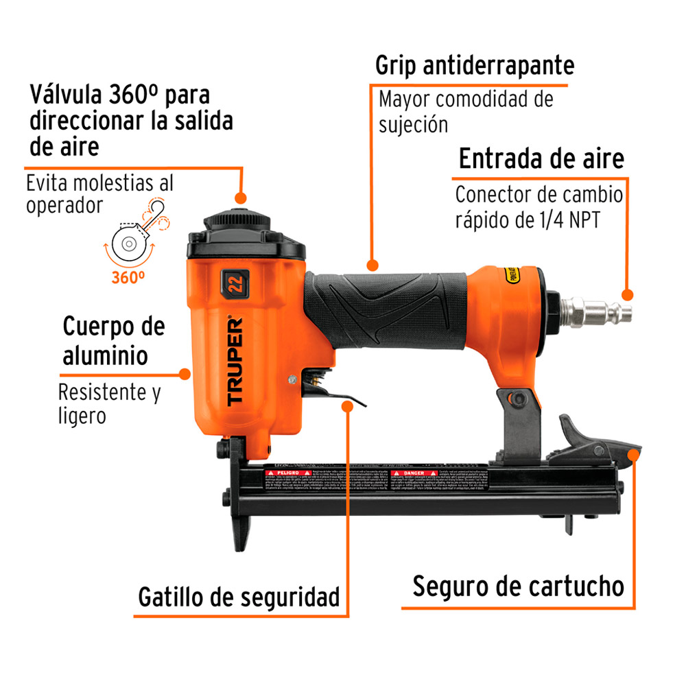 ENGRAPADORA NEUMATICA CALIBRE 22 TRUPER - 3