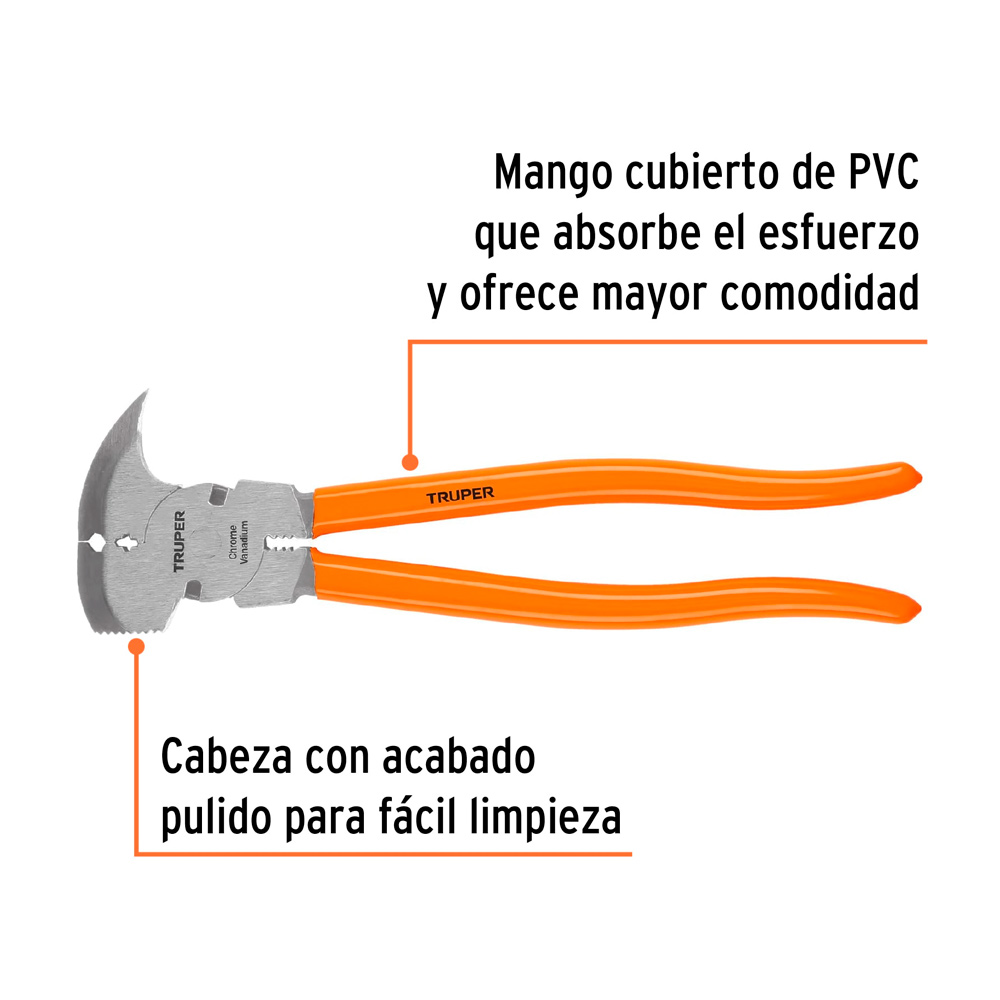 ALICATE DE HACENDADO 11' MANGO DE PVC TRUPER - 2