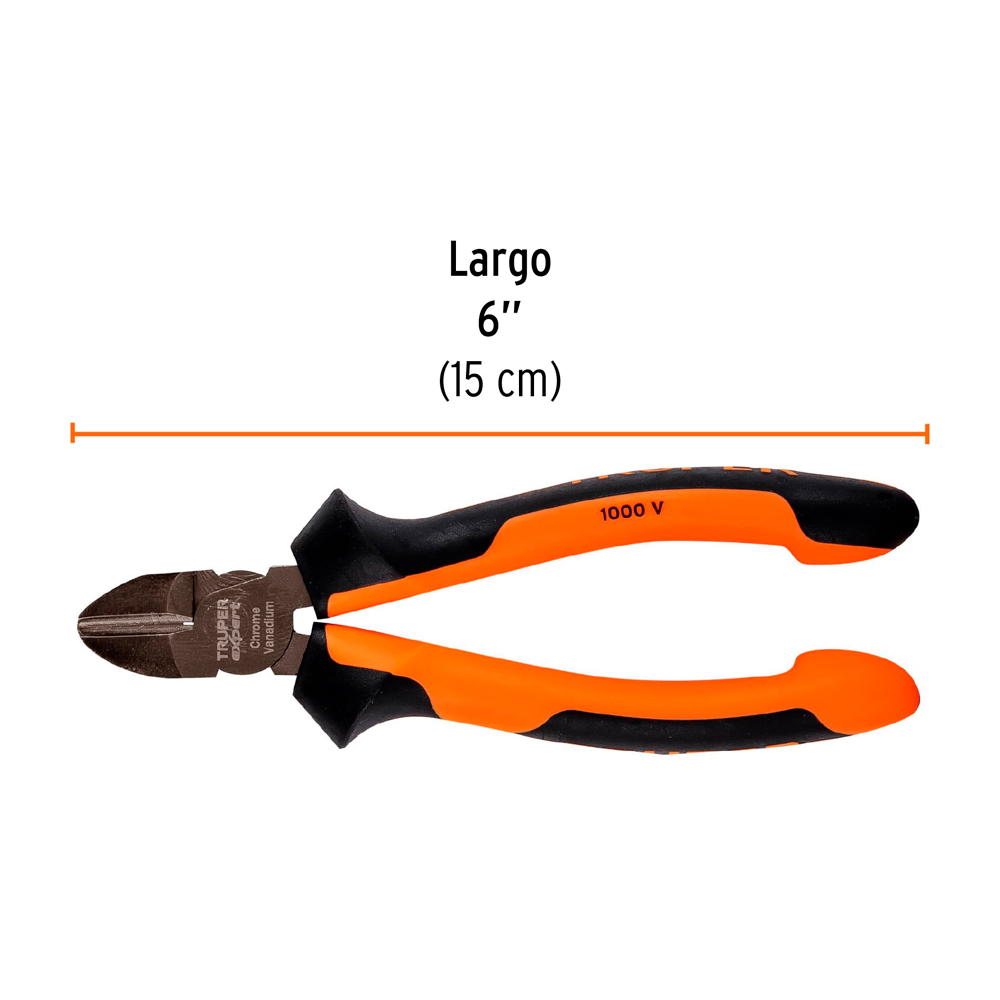 ALICATE DE CORTE DIAGONAL 6' MANGO COMFORT GRIP TRUPER EXPERT - 3