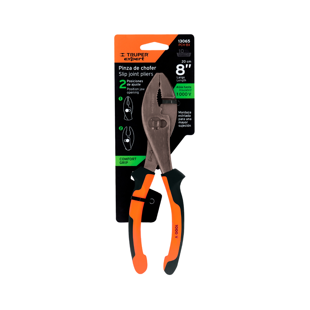 ALICATE DE MECÁNICO 8' MANGO COMFORT GRIP TRUPER EXPERT - 4