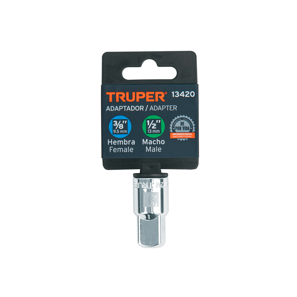 ADAPTADOR PARA RATCHET DE ENCASTRE 3/8 A ENCASTRE 1/2 TRUPER - 4