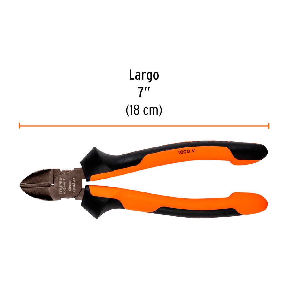 ALICATE DE CORTE DIAGONAL 7' MANGO COMFORT GRIP TRUPER EXPERT - 3