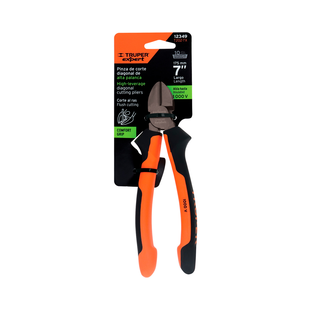 ALICATE DE CORTE DIAGONAL 7' MANGO COMFORT GRIP TRUPER EXPERT - 4