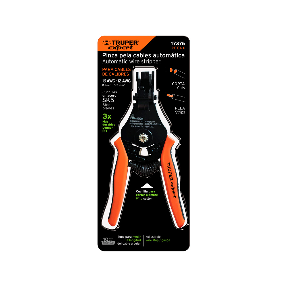 ALICATE 6' PELA CABLES AUTOMÁTICA DE PRECISIÓN TRUPER EXPERT - 4