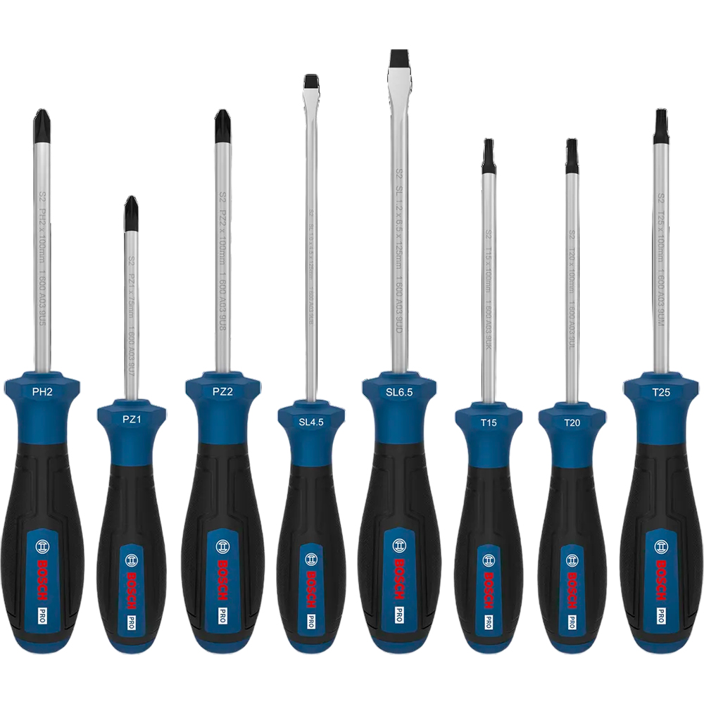JUEGO DESTORNILLADOR PRO BOSCH PH/PZ/SL/TX X 8 PZ 1600A039PF - 2