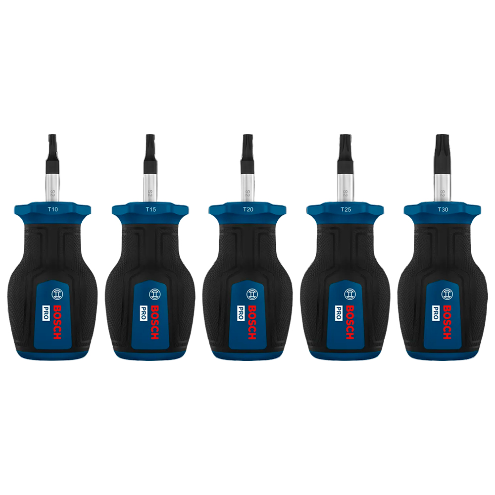 JUEGO DESTORNILLADOR PRO BOSCH CORTO TX X 5 PZ 1600A039PU - 2