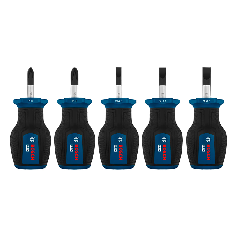 JUEGO DESTORNILLADOR PRO BOSCH CORTO PH/SL X 5 PZ 1600A03HU6 - 2
