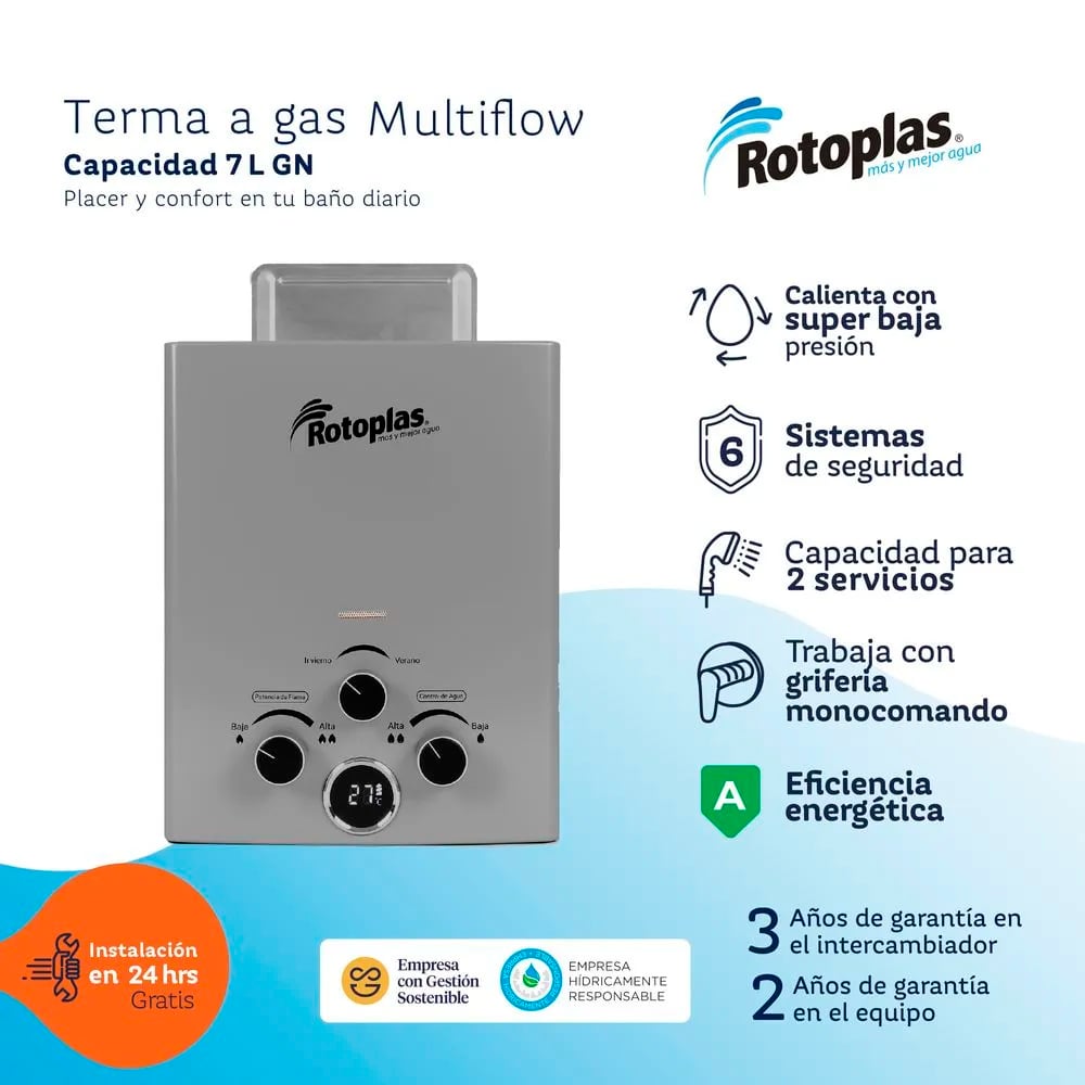 TERMA A GAS MULTIFLOW 7L GN ROTOPLAS - 1