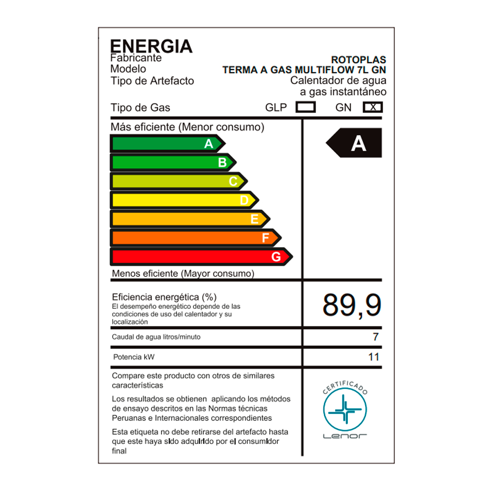 TERMA A GAS MULTIFLOW 7L GN ROTOPLAS - 6