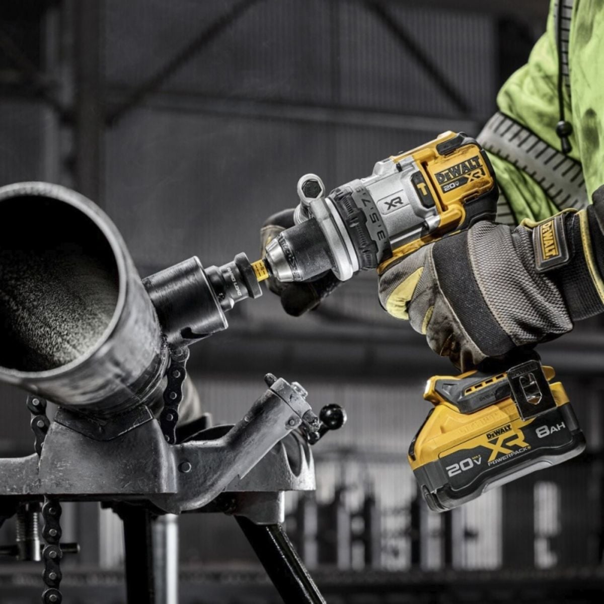 TALADRO PERCUTOR 1/2' 20V XR BL BARETOOL DEWALT DCD1007B-B3 - 8