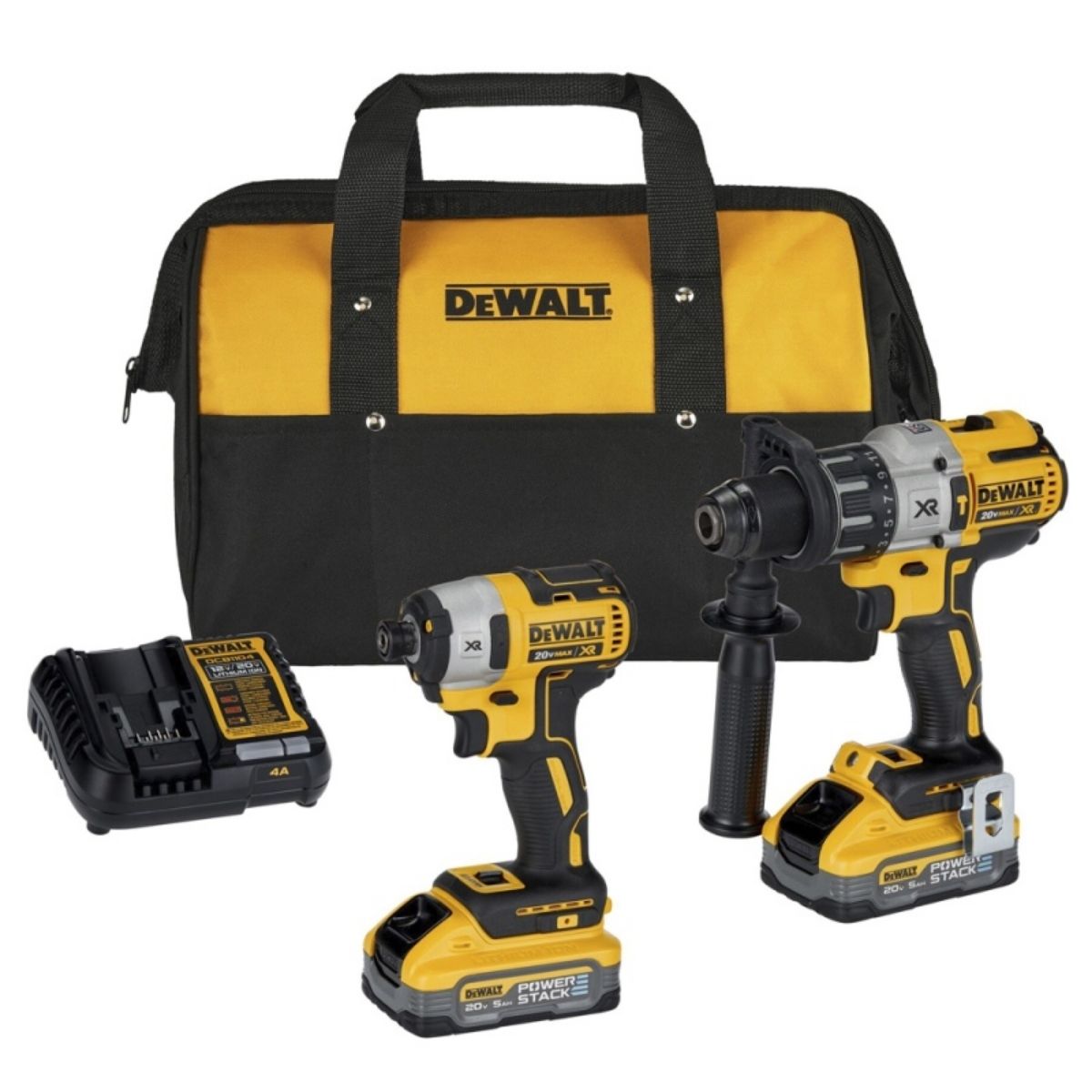 TALADRO 1/2' + ATORNILLADOR 1/4' 20V XR BL DEWALT DCK299H2 - 1