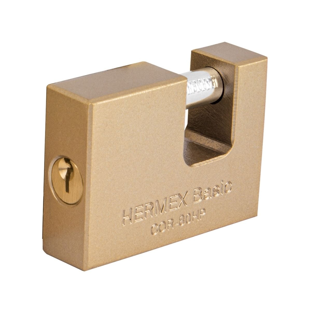 CANDADO ANTIPALANCA 80 MM HIERRO HERMEX BASIC COR-80HP - 1