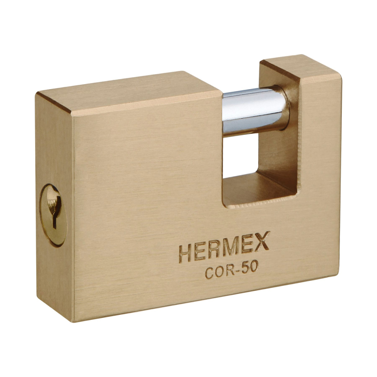 CANDADO ANTIPALANCA 50 MM LATÓN HERMEX COR-50 - 1