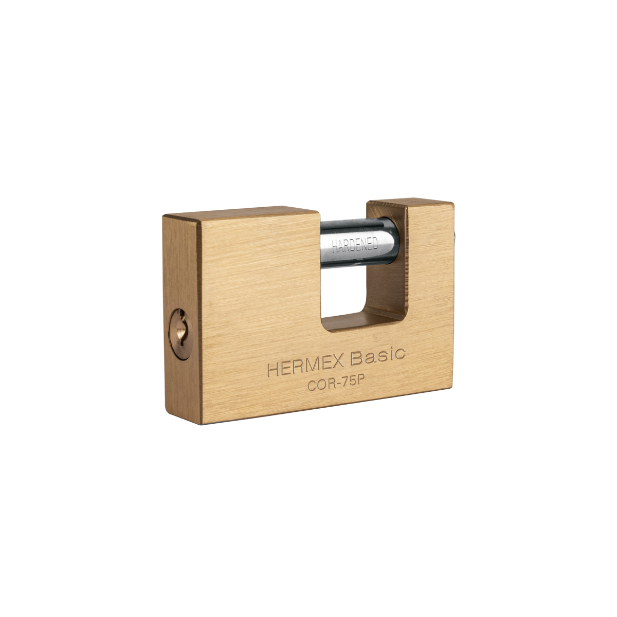 CANDADO ANTIPALANCA 75 MM LATÓN HERMEX BASIC COR-75P - 1