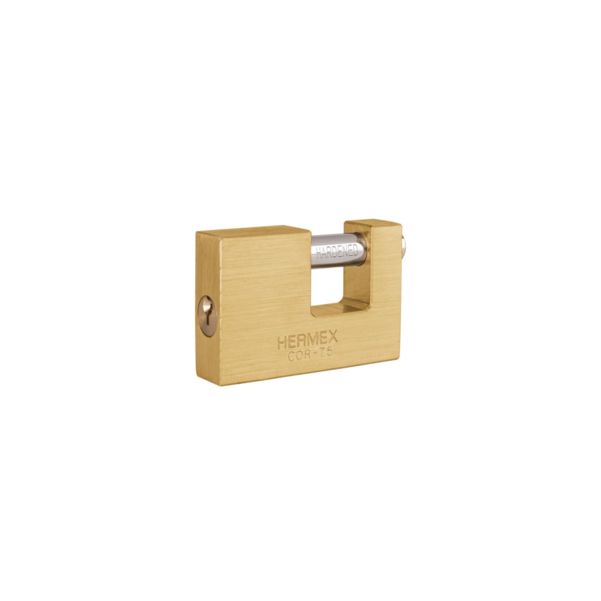 CANDADO ANTIPALANCA 75 MM LATÓN HERMEX COR-75 - 1