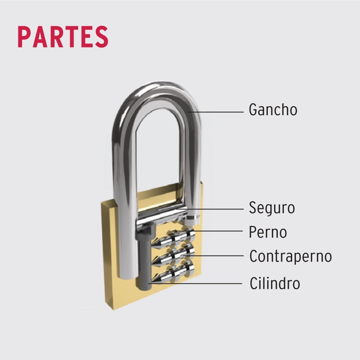 CANDADOS DE LATÓN 20 MM X2 UNIDADES HERMEX BASIC CL-20P - 3