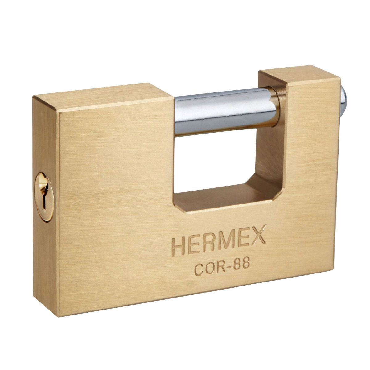 CANDADO ANTIPALANCA 88 MM LATÓN HERMEX COR-88 - 1