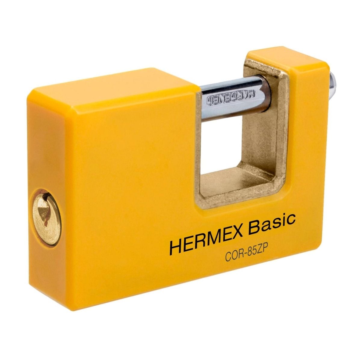 CANDADO ANTIPALANCA 85 MM METÁLICO HERMEX BASIC COR-85ZP - 1