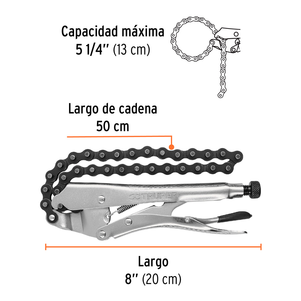 ALICATE DE PRESIÓN 8' DE CADENA TRUPER - 3