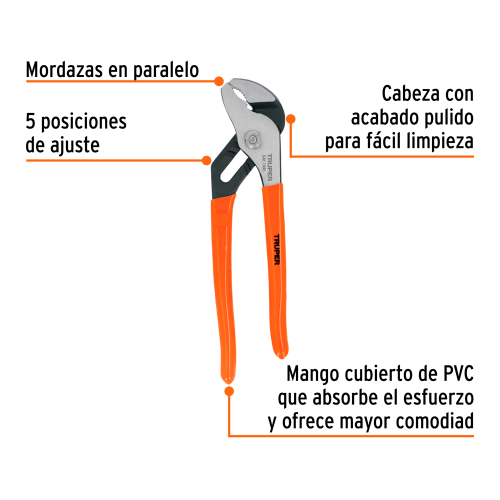 ALICATE PICOLORO 8' MANGO DE PVC TRUPER - 2