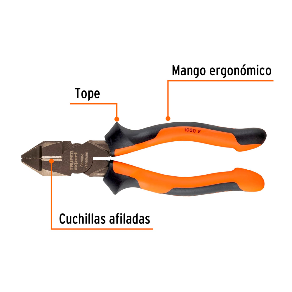 ALICATE UNIVERSAL PROFESIONAL 7' MANGO COMFORT GRIP TRUPER EXPERT - 2