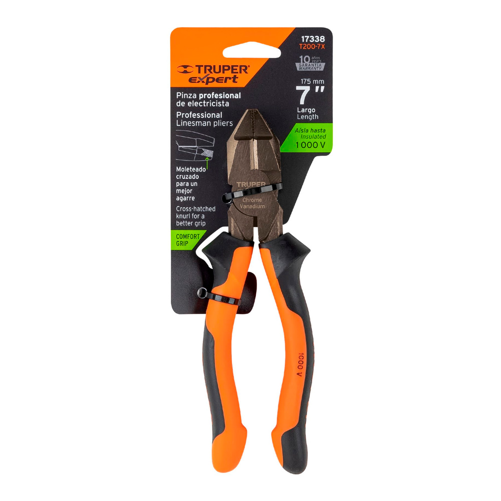 ALICATE UNIVERSAL PROFESIONAL 7' MANGO COMFORT GRIP TRUPER EXPERT - 4