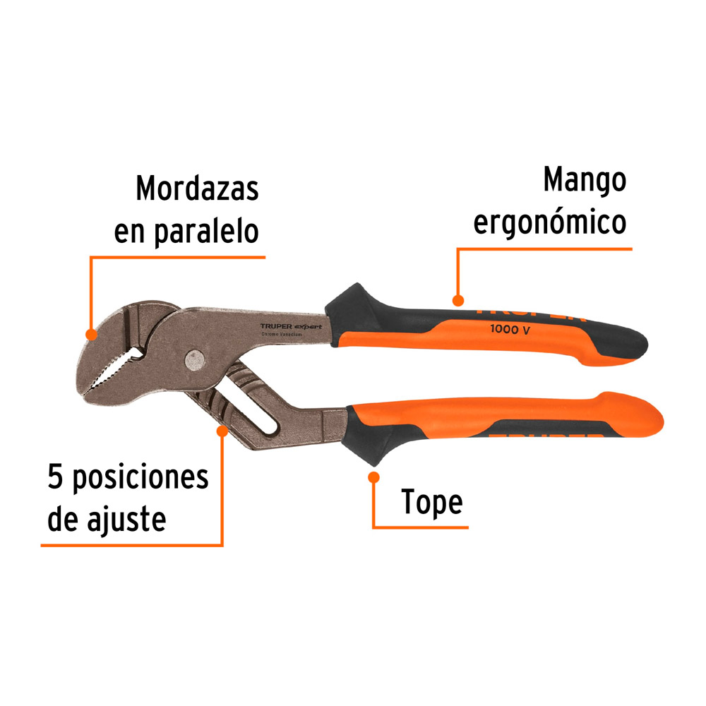 ALICATE PICOLORO 10' MANGO COMFORT GRIP TRUPER EXPERT - 2