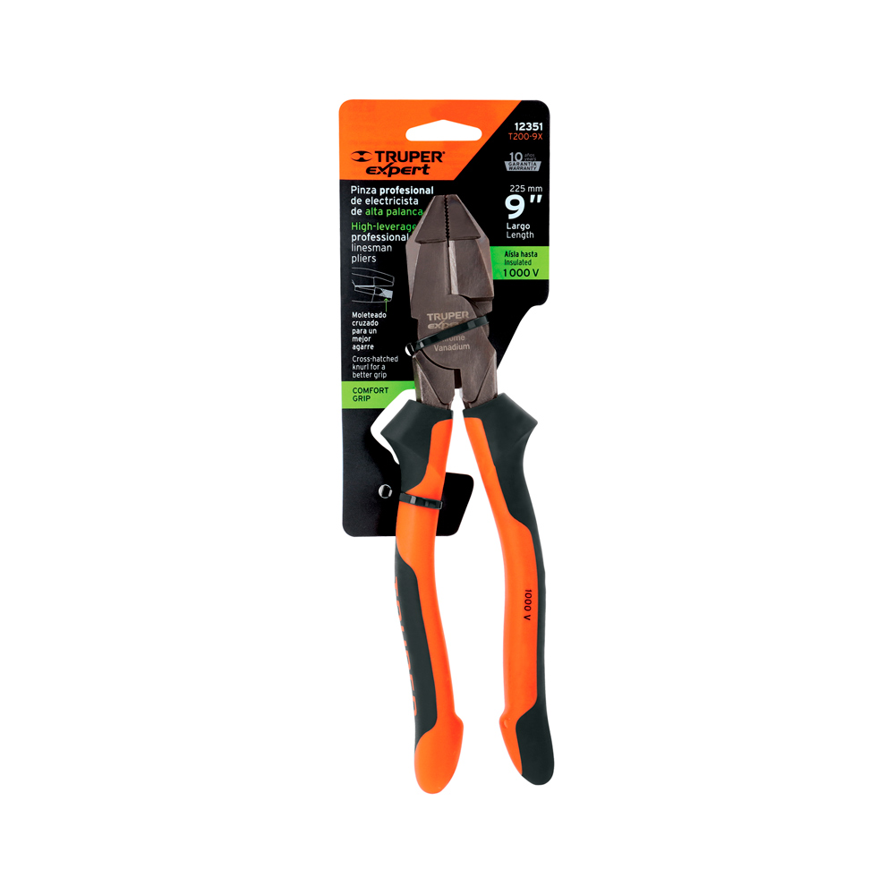 ALICATE UNIVERSAL PROFESIONAL 9' MANGO COMFORT GRIP TRUPER EXPERT - 4