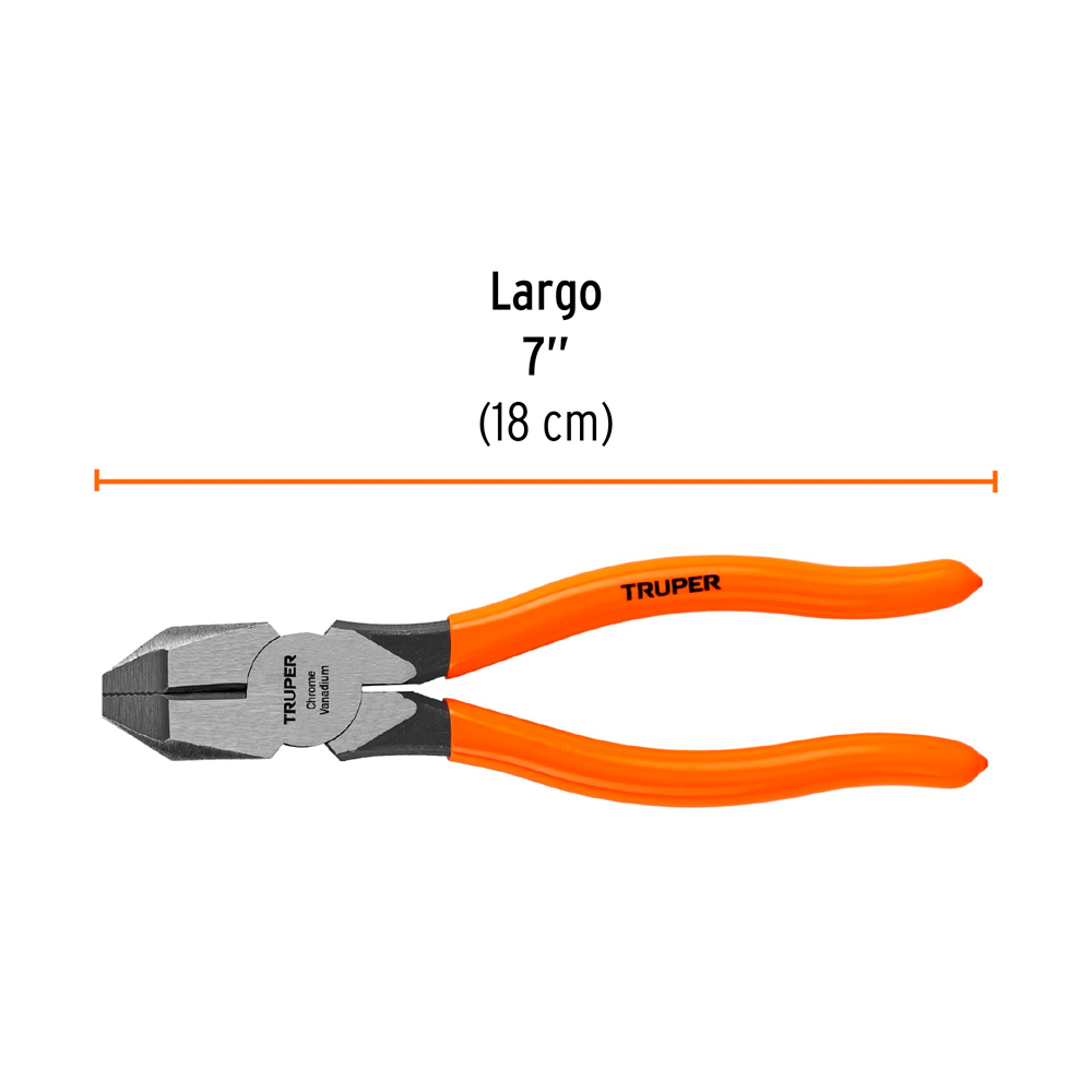 ALICATE UNIVERSAL PROFESIONAL 7' MANGO DE PVC TRUPER - 3