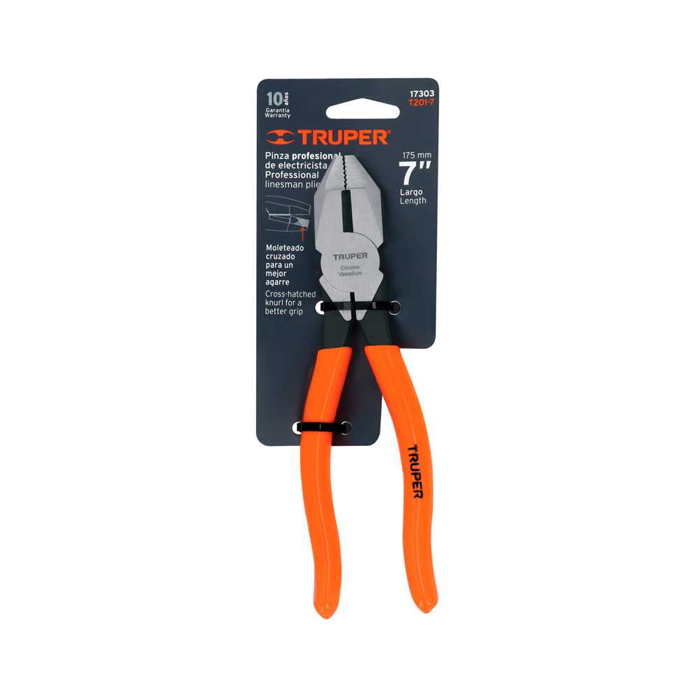 ALICATE UNIVERSAL PROFESIONAL 7' MANGO DE PVC TRUPER - 4