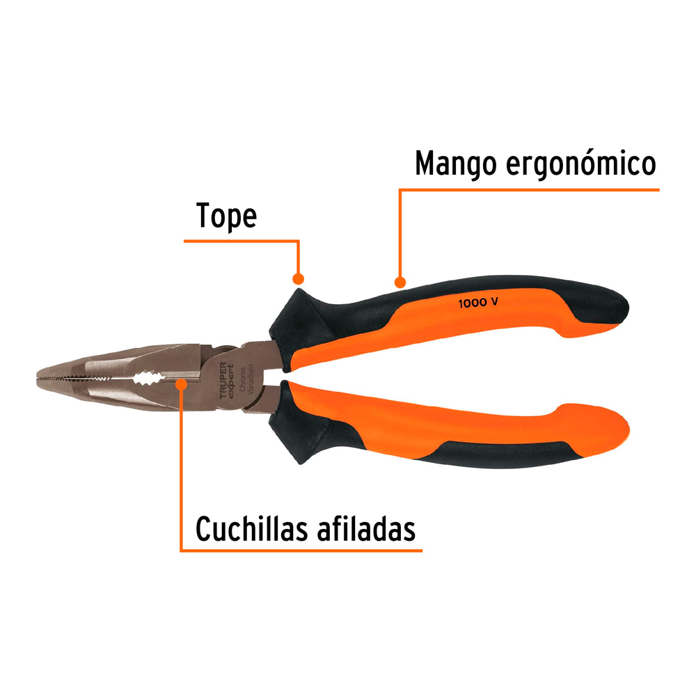 ALICATE DE PUNTA CURVA 6' MANGO COMFORT GRIP TRUPER EXPERT - 2