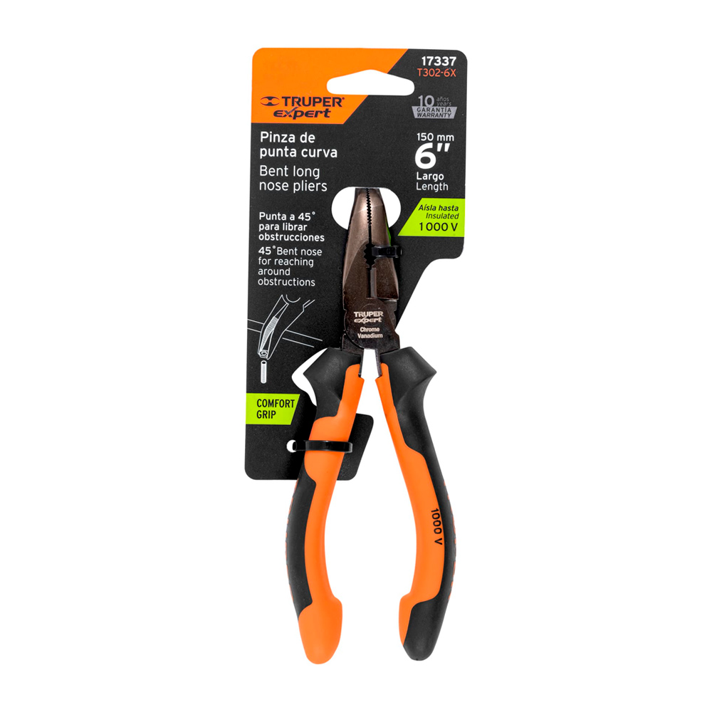 ALICATE DE PUNTA CURVA 6' MANGO COMFORT GRIP TRUPER EXPERT - 4