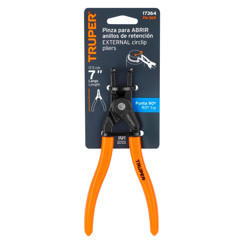 ALICATE PUNTA A 90° 6-3/4' PARA ABRIR ANILLOS MANGO DE PVC - 3