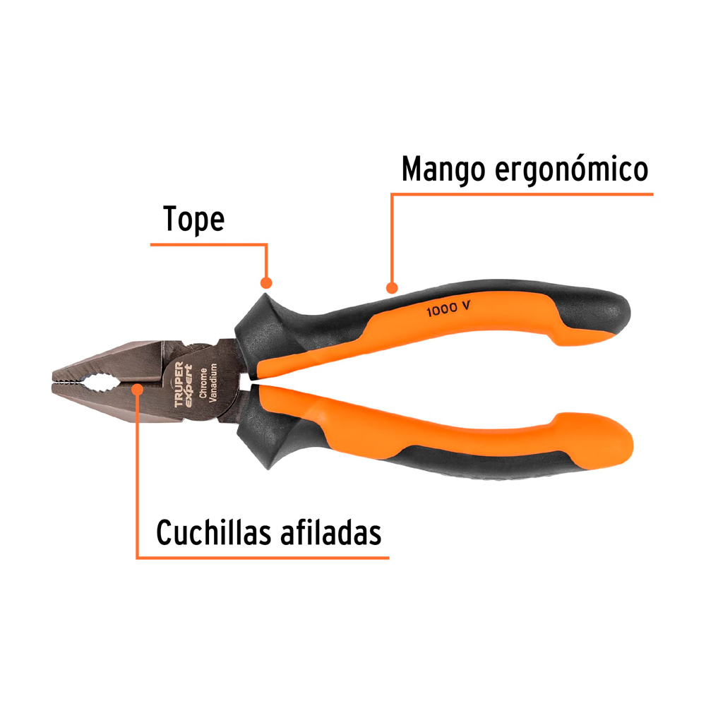 ALICATE UNIVERSAL 6' MANGO COMFORT GRIP TRUPER EXPERT - 2