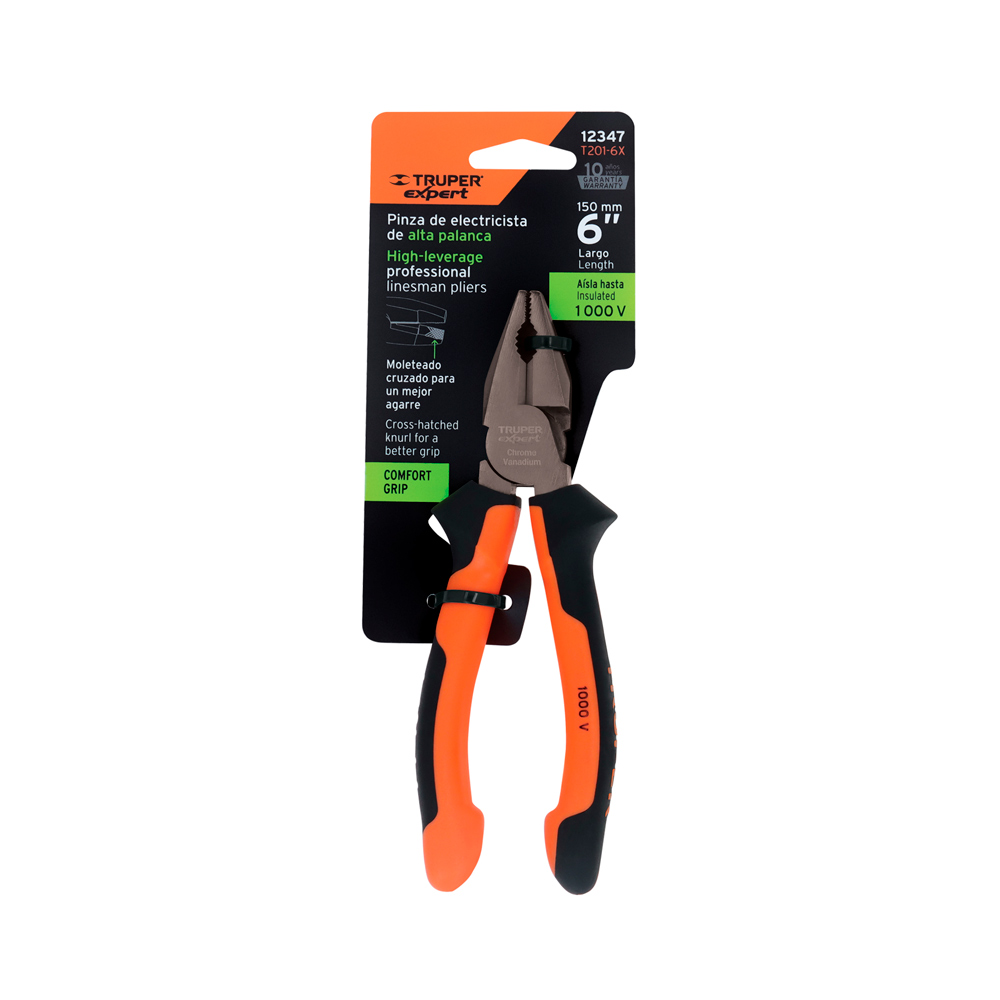 ALICATE UNIVERSAL 6' MANGO COMFORT GRIP TRUPER EXPERT - 4