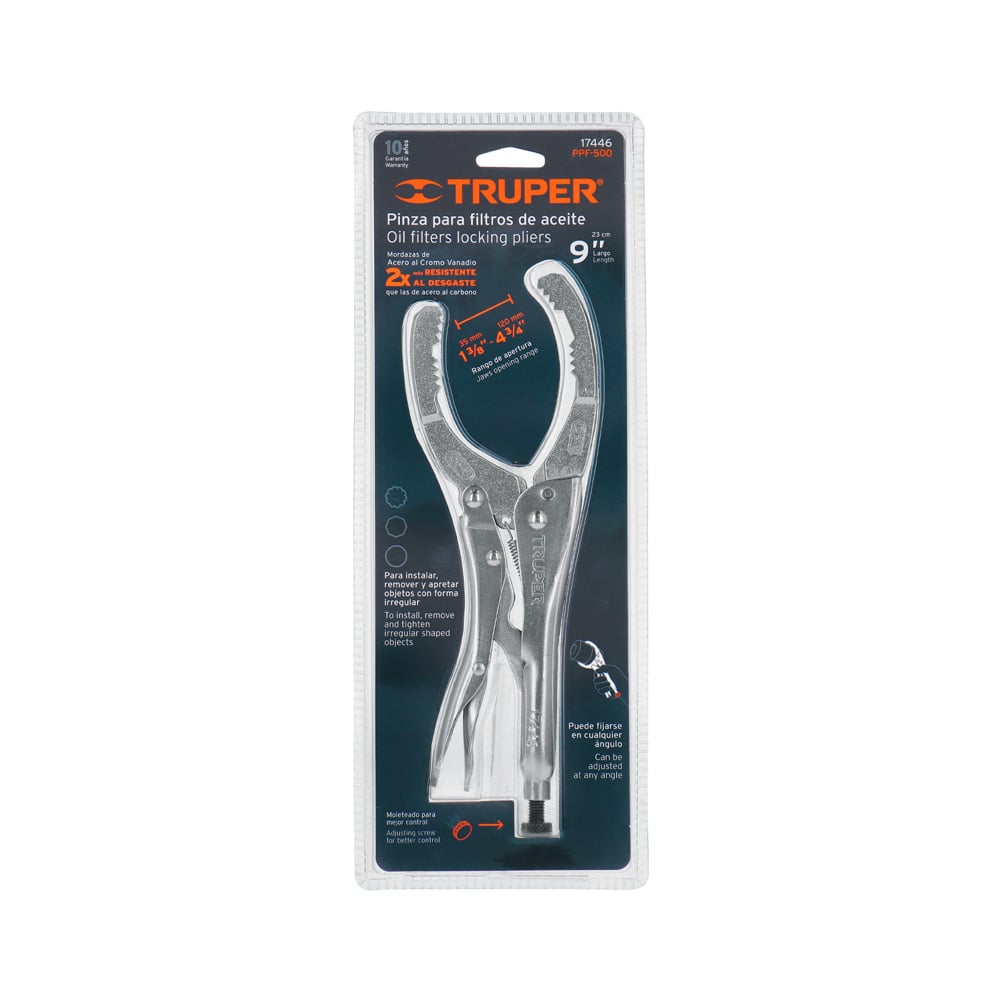 ALICATE DE PRESIÓN 9' PARA FILTROS DE ACEITE TRUPER - 4