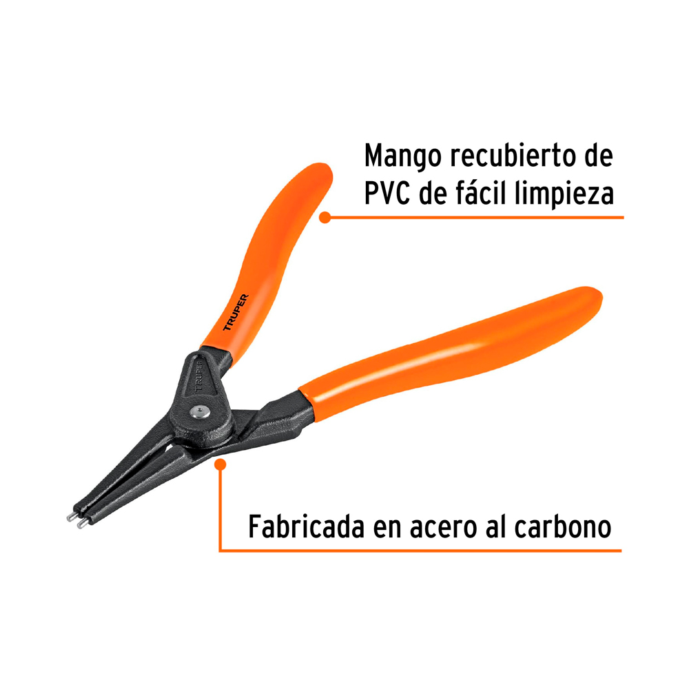 ALICATE PUNTA RECTA 7' PARA ABRIR ANILLOS MANGO DE PVC - 2