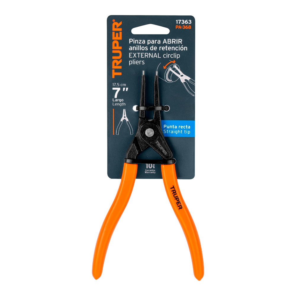 ALICATE PUNTA RECTA 7' PARA ABRIR ANILLOS MANGO DE PVC - 3