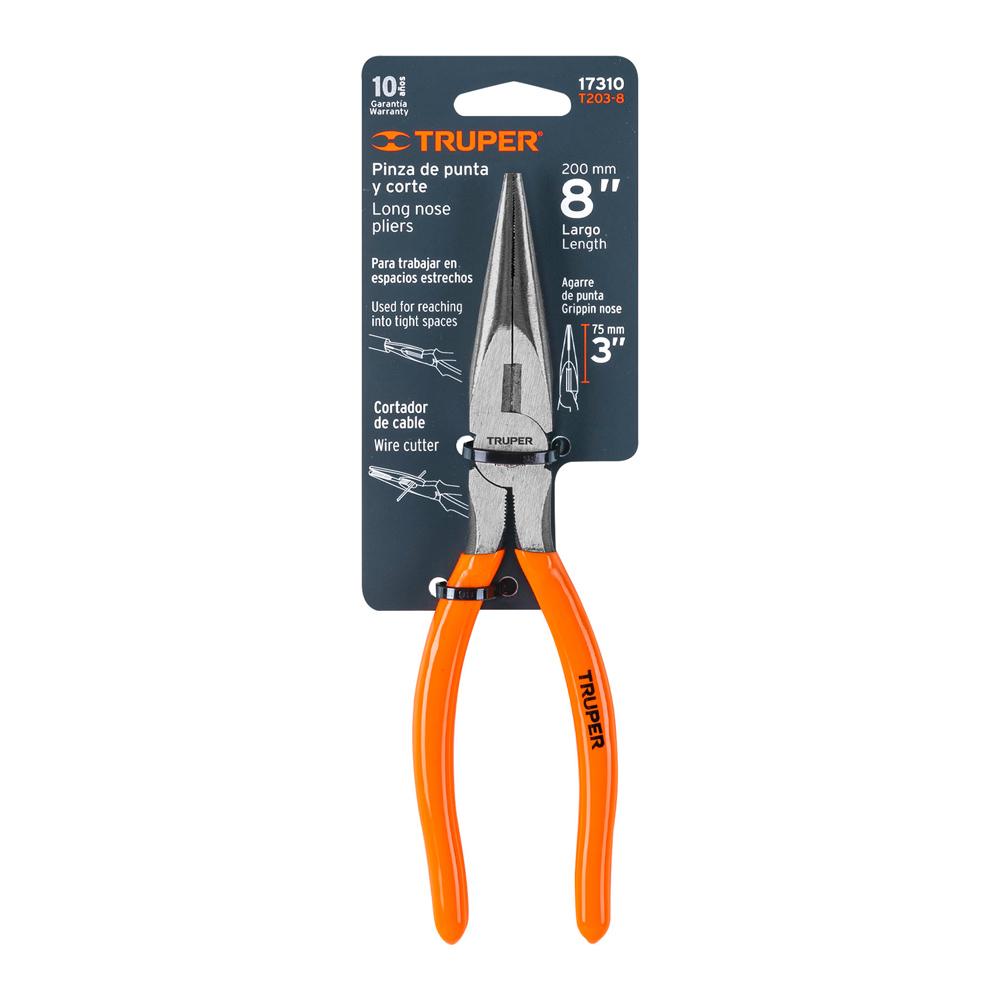 ALICATE DE PUNTA Y CORTE 8' MANGO DE PVC TRUPER - 4