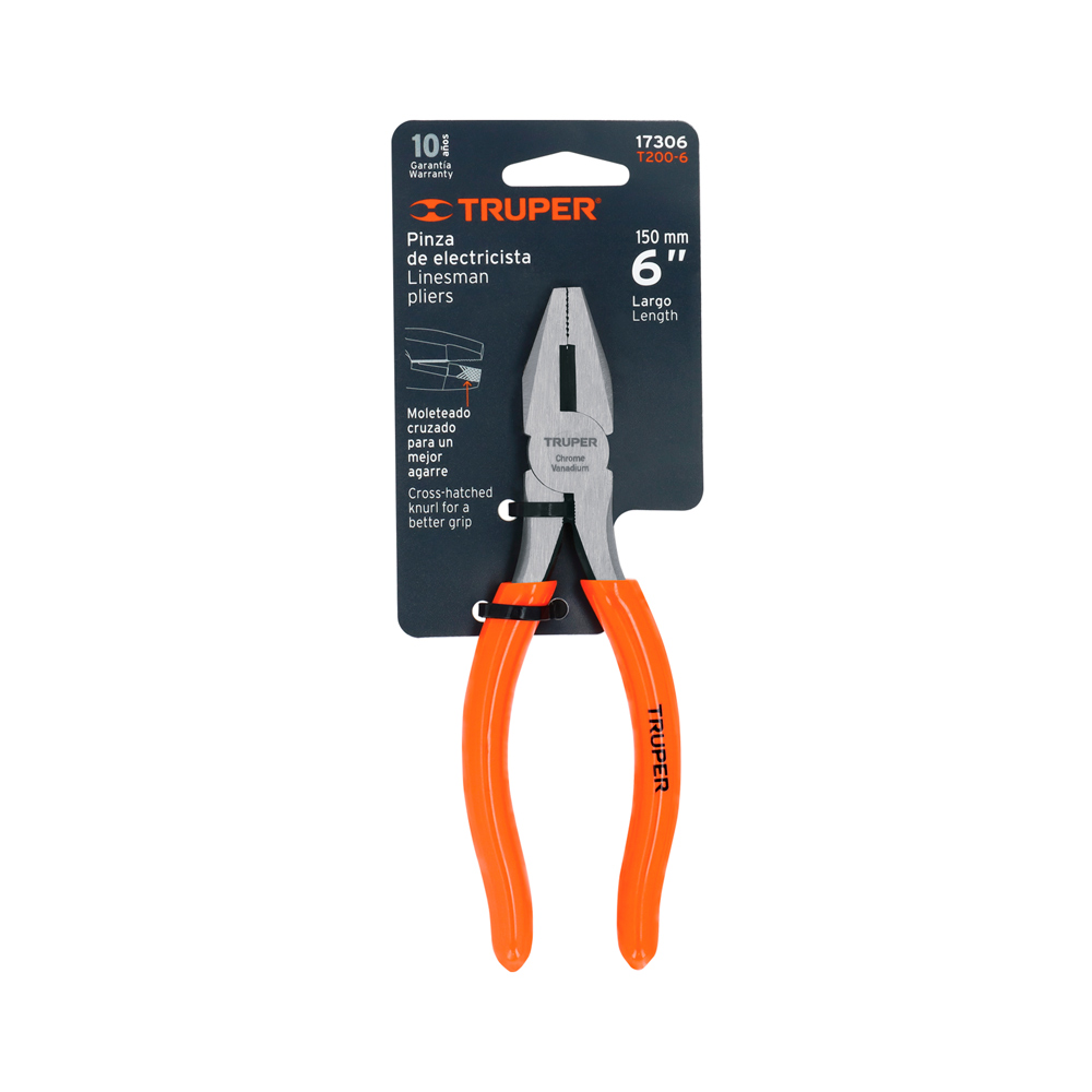 ALICATE UNIVERSAL 6' MANGO DE PVC TRUPER - 4