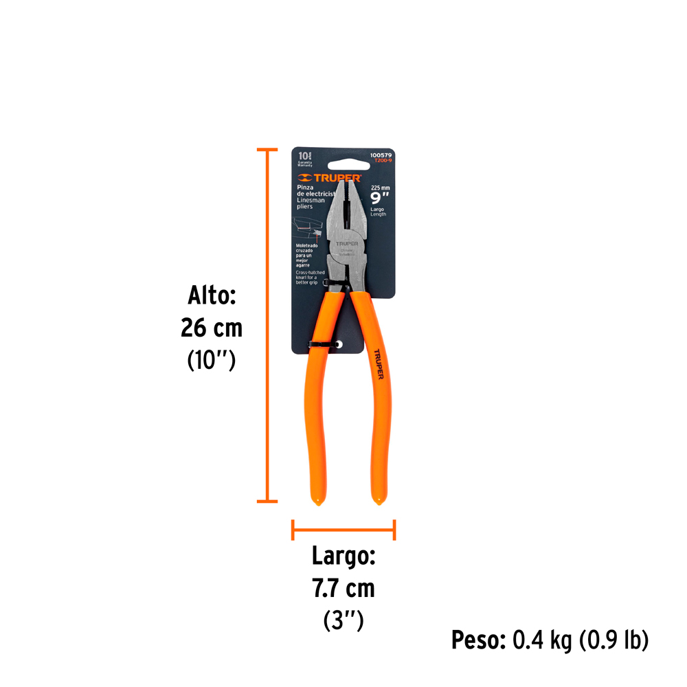 ALICATE UNIVERSAL 9' MANGO DE PVC TRUPER - 5