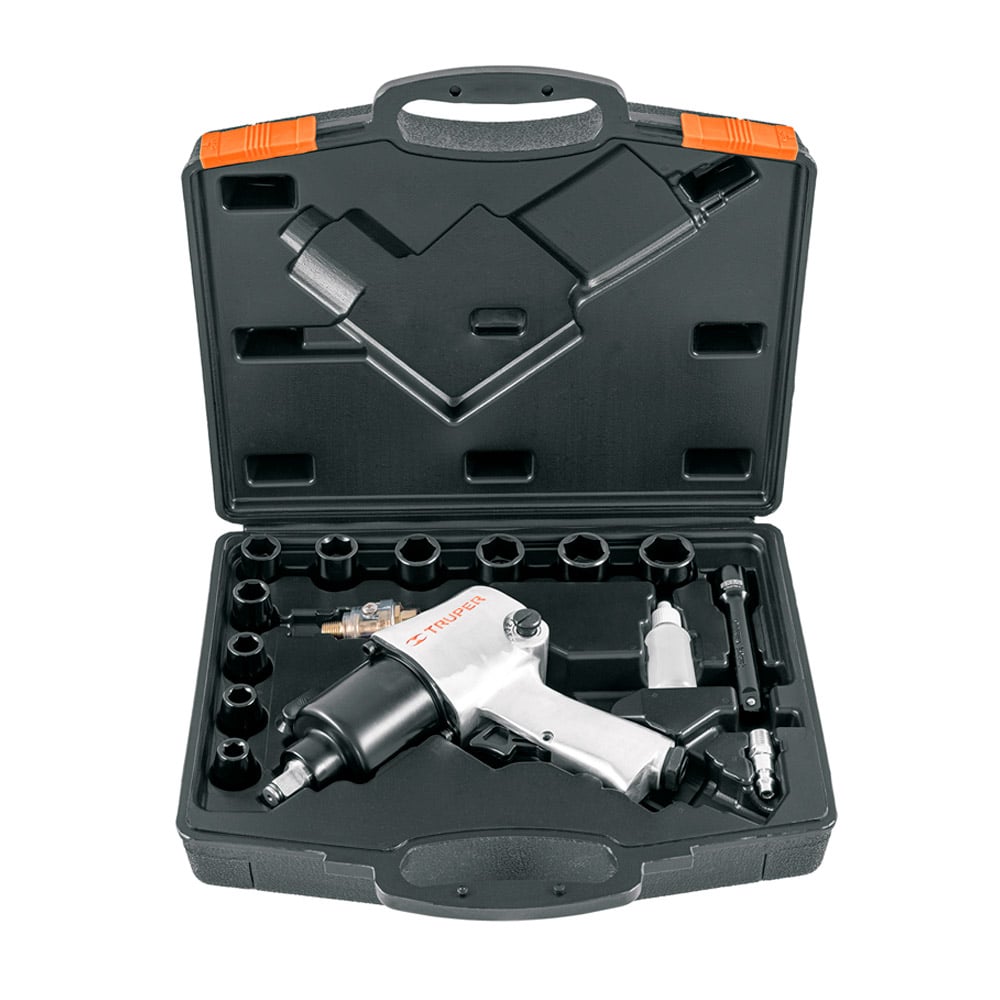KIT DE LLAVE DE IMPACTO 1/2' IND. CON ESTUCHE PLÁSTICO - 1