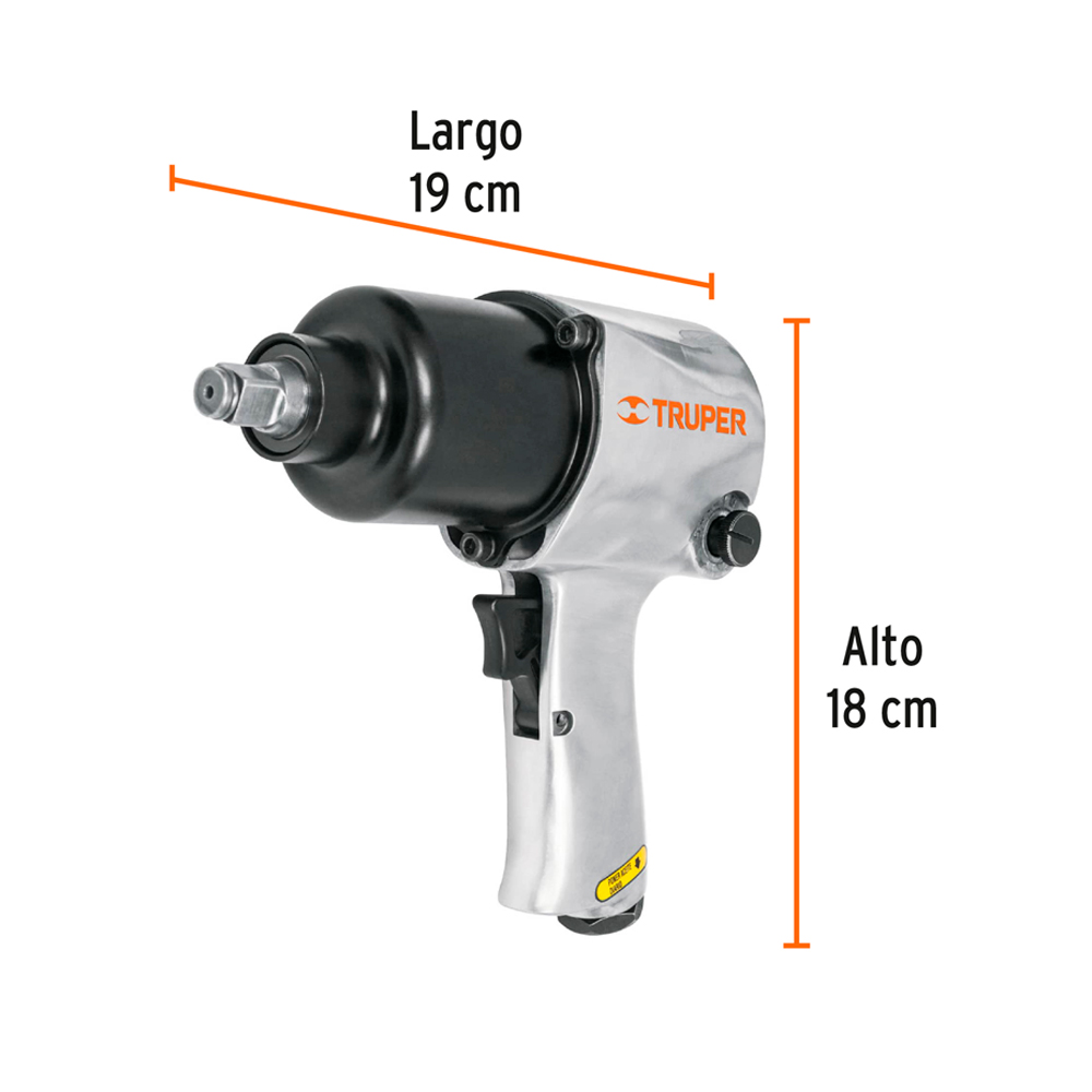 KIT DE LLAVE DE IMPACTO 1/2' IND. CON ESTUCHE PLÁSTICO - 3
